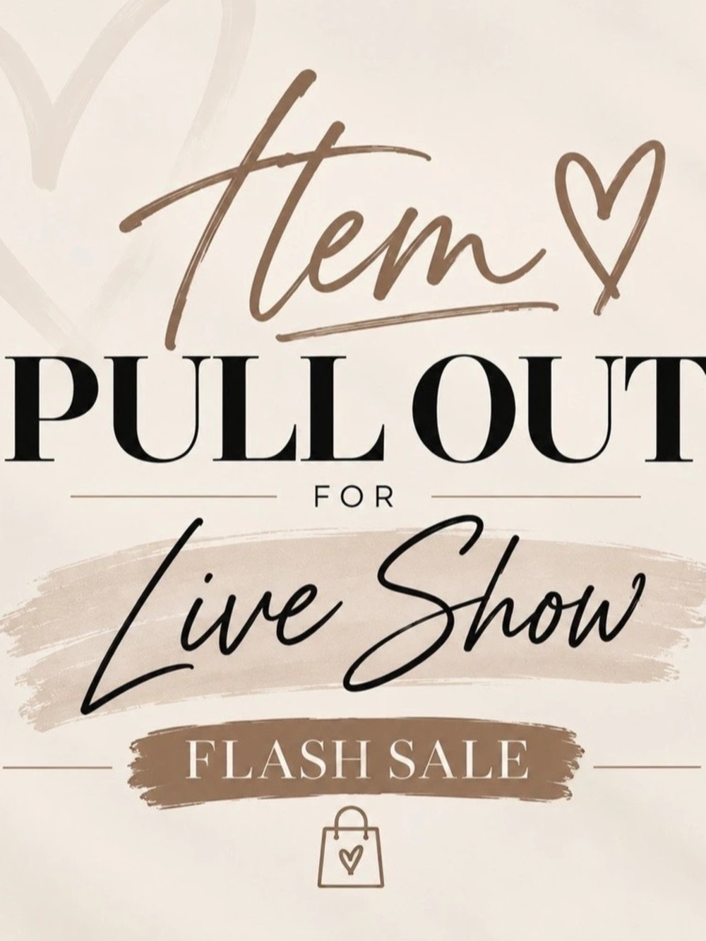 Live Show Flash Sale